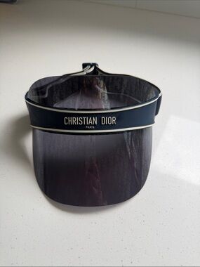 Dior Black Visor Cap with Logo